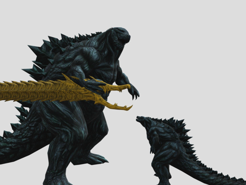  哥斯拉地球拯救哥斯拉之子3d模型 