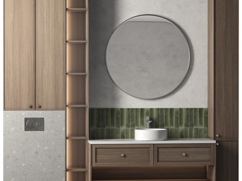  现代浴室家具283d模型 