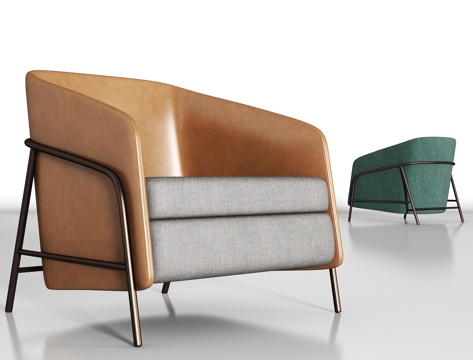  新中式休闲椅3d模型 