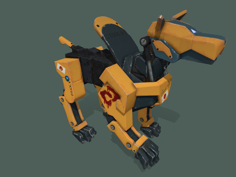 机器狗3d模型 