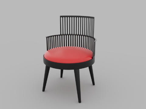  现代风格单人沙发3d模型 