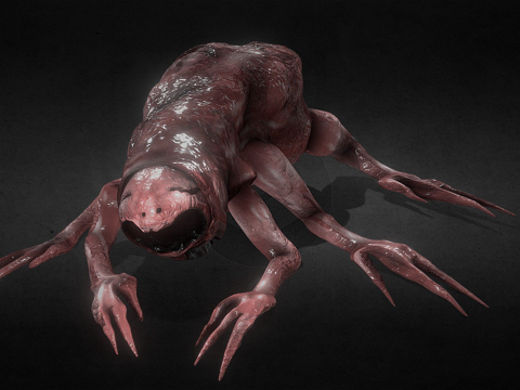  生命肉食成年修剪3d模型 