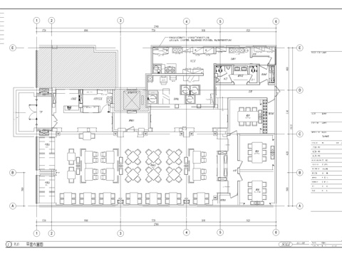 兰州拉面面馆 最新全套施工图cad施工图