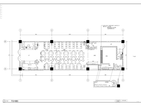 原木风面馆 最新全套施工图cad施工图