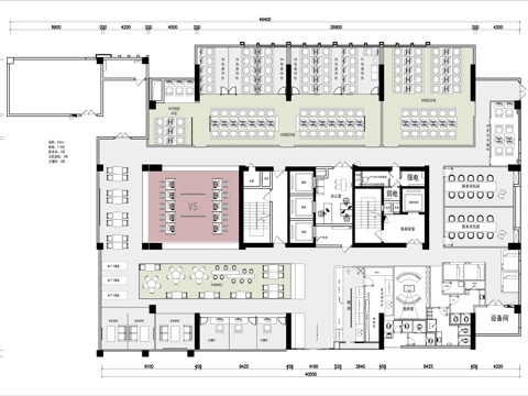 电竞网咖 最新平面施工图cad施工图