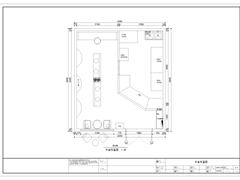 炸鸡小吃店 最新全套施工图设计cad施工图