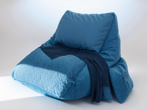 懒人沙发su模型