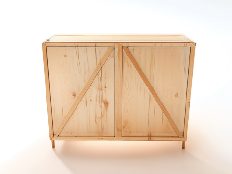 民宿风收纳柜su模型