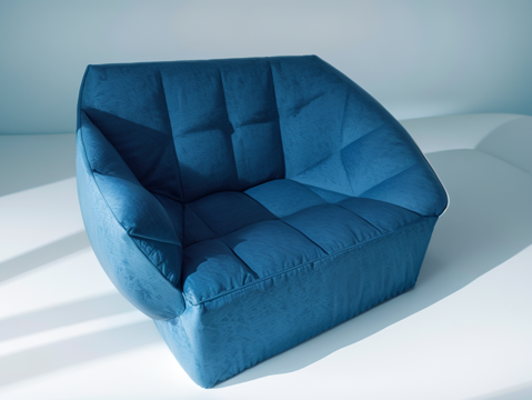 懒人沙发su模型