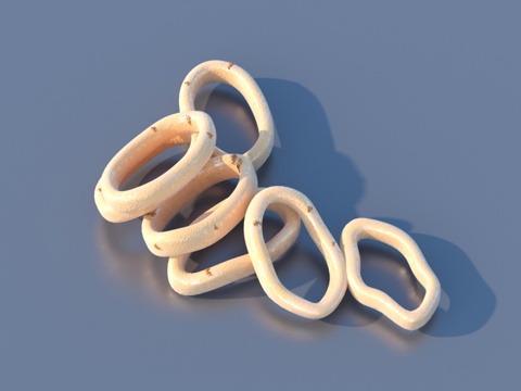  甜甜圈 食物 美食3d模型 