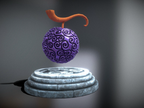  恶魔果实橡胶橡胶海贼王3d模型 