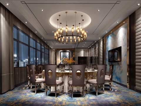  后现代包间3d模型 