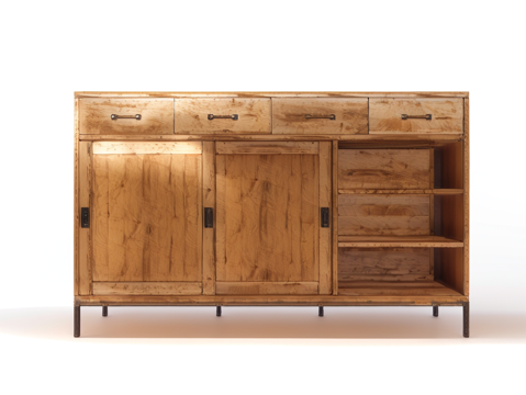 民宿风收纳柜su模型