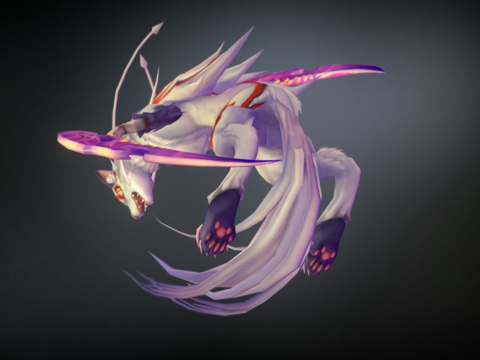  怪物弹珠镰鼬进化3d模型 