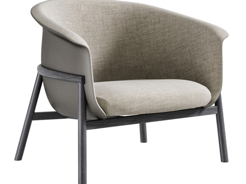  现代单椅3d模型 