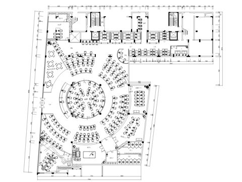 1100电竞网咖 最新平面施工图cad施工图