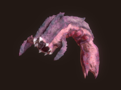  巨型岩石蠕虫3d模型 