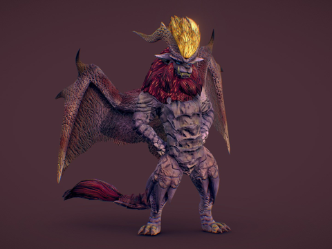  炎王龙怪物猎人3d模型 