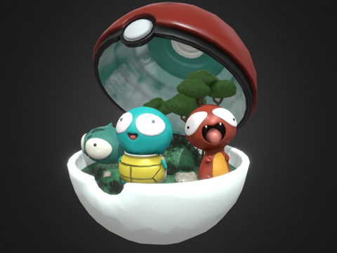  宝可梦3d模型 