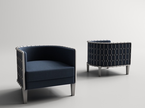  现代休闲椅 休闲椅3d模型 