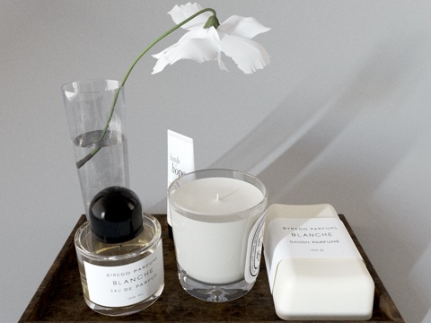  卫浴摆设模型3d模型 