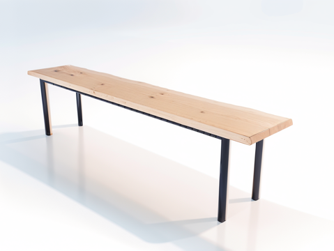 民宿风独凳su模型