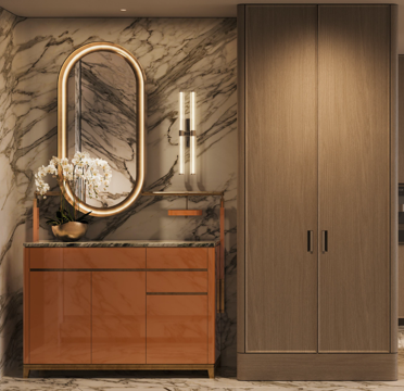 玄关背景造型墙、入户玄关鞋柜详图、玄关端景墙柜子、鞋柜节点cad施工图