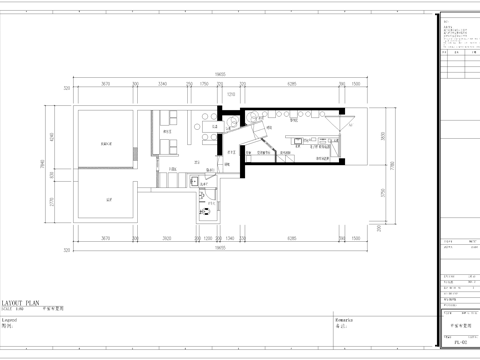 炸鸡小吃店 最新全套施工图设计cad施工图