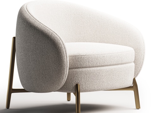  现代单椅3d模型 