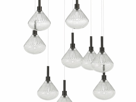  现代吊灯3d模型 