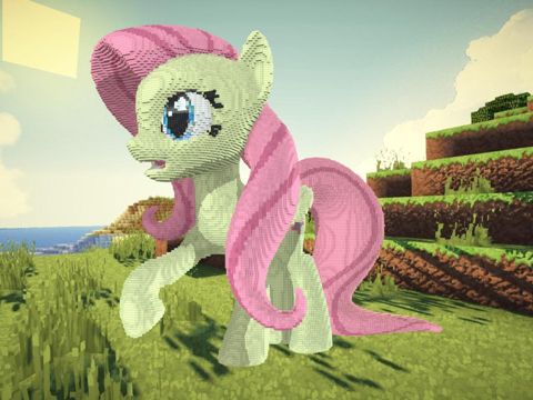  我的世界柔柔建造示意图3d模型 