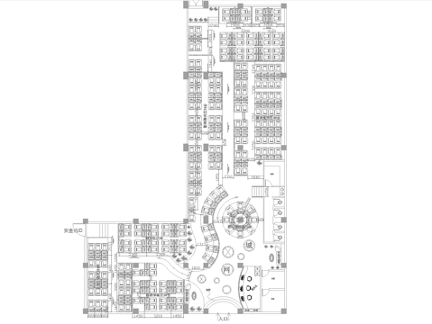 600平电竞网咖 最新全套施工图cad施工图