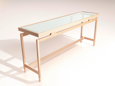 民宿风桌子su模型