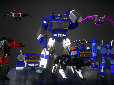  声波OG磁带小队3d模型 