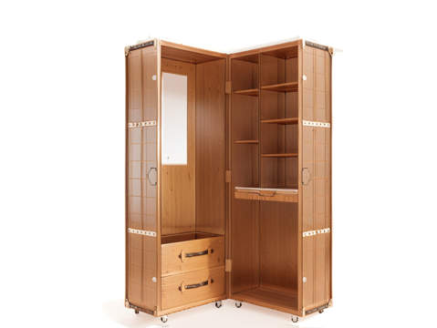 民宿风收纳柜su模型