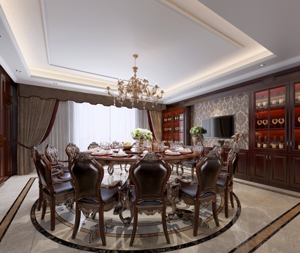  经典欧式包厢模型3d模型 