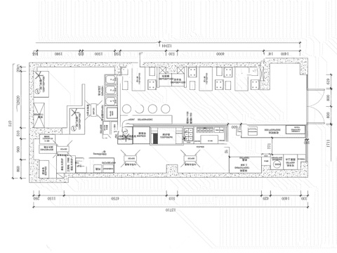 肯德基 汉堡店 最新平面施工图合集cad施工图