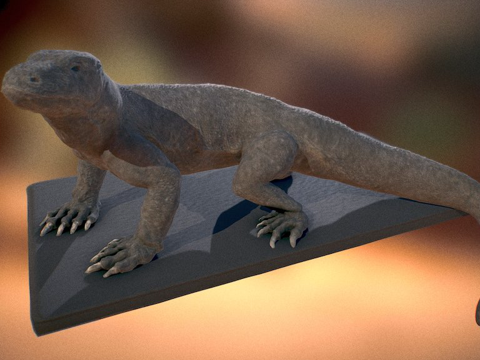  科莫多龙3d模型 