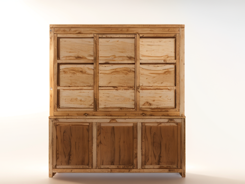 民宿风收纳柜su模型