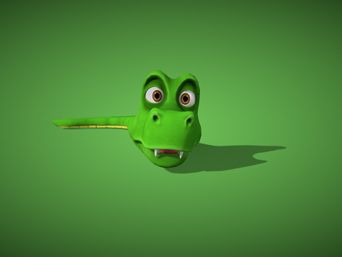  卡通蛇3d模型 