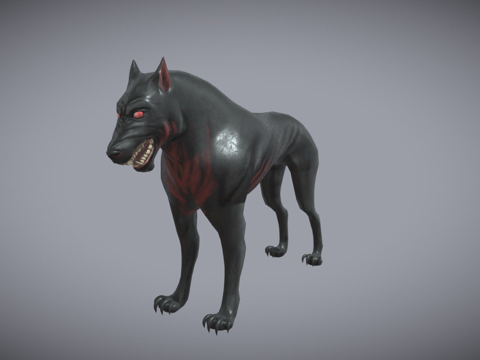  地狱犬3d模型 
