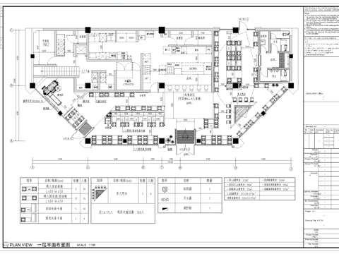 肯德基 最新全套施工图设计cad施工图