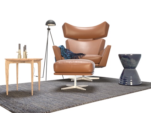  现代休闲椅3d模型 