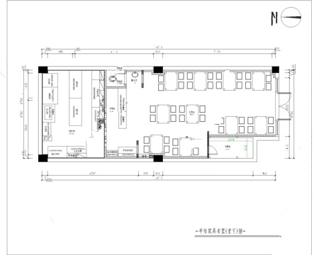面馆 最新平面施工图合集cad施工图