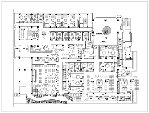 娱乐会所 最新全套施工图设计cad施工图
