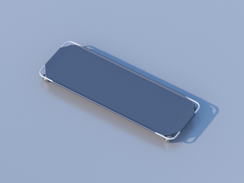  担架 急救床3d模型 