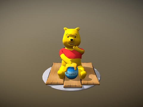  小熊维尼迪士尼无限概念3d模型 