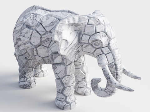  雕塑 景观雕塑 雕塑小品 动物雕塑 大象雕塑 雕塑装置3d模型 