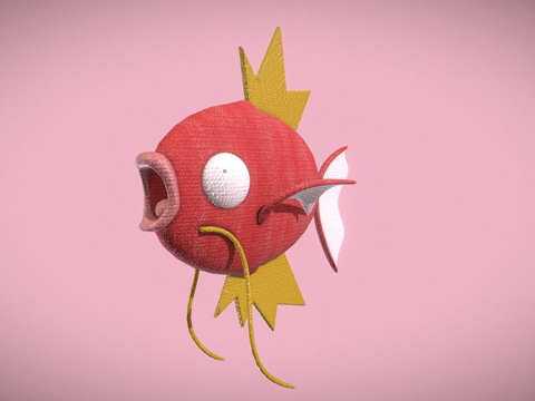  鲤鱼王猫玩具3d模型 