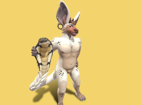  恶魔虚拟形象3d模型 